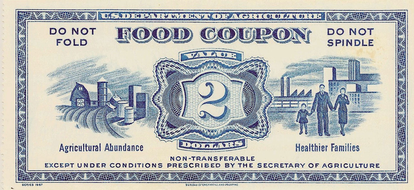 Food coupon, 1967 Series