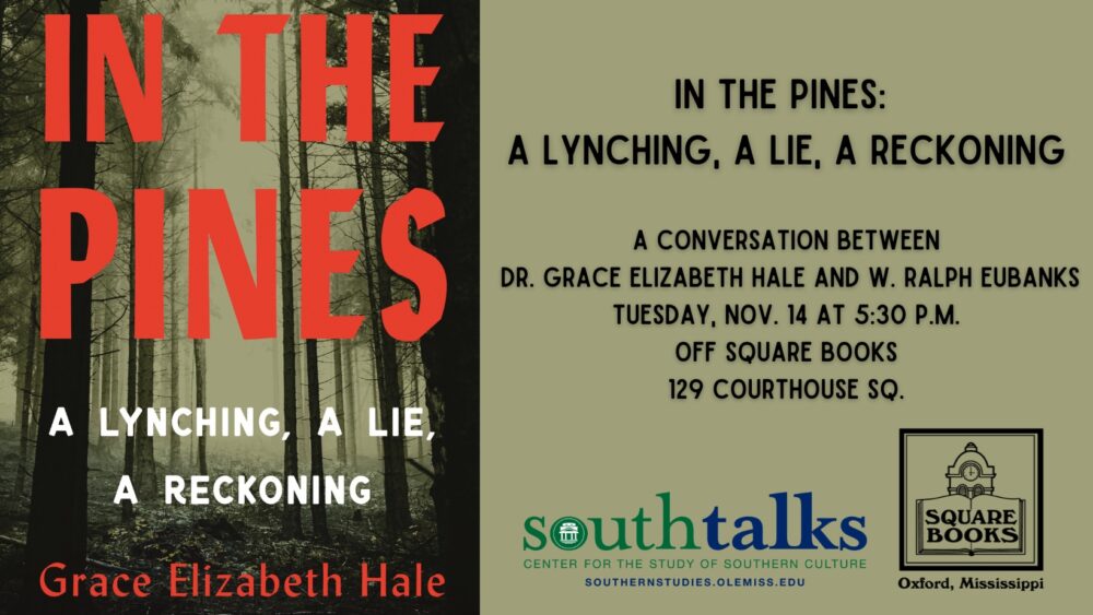 Grace Hale at Square Books 11/14 at 5:30