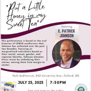 Put a Little Honey in My Sweet Tea lecture July 23 at 7:30 p.m.
