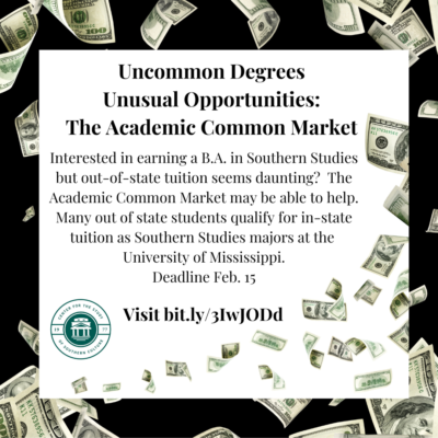 Academic  Common Market provides money for certain out of state students