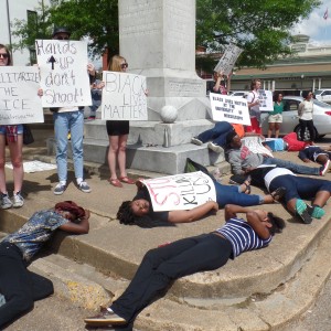 Amanda Berrios, Black Lives Matter “Die-In,” Courthouse Square, Oxford