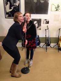 Amanda Malloy and Irene Vanriper at Sun Studios.