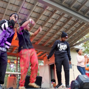 Left to right: Lil Chris Manne, Young Love, and Tira D, from Jackson, MS.