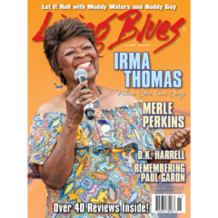 Irma Thomas wearing a colorful dress at the New Orleans Jazz and Heritage Festival