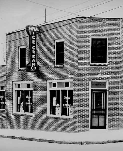 Royal Ice Cream Parlor in Durham, NC, 1957