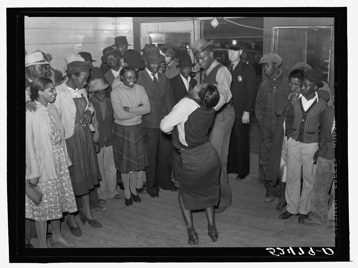 Jitterbugging in a juke joint on a Saturday afternoon, Clarksdale, Mississippi, 1939.