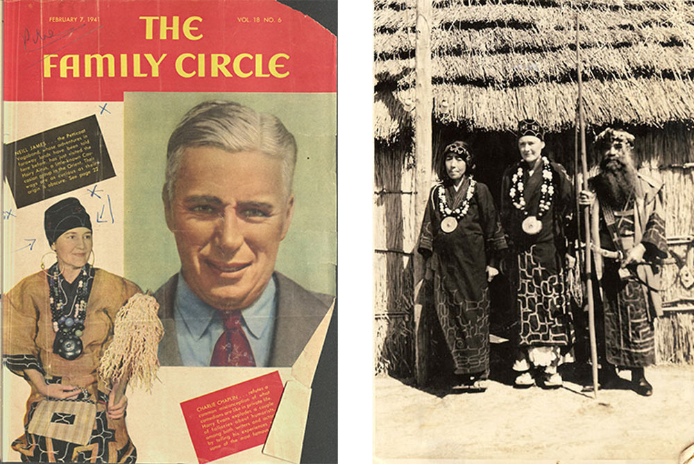 Family Circle Cover & Neill James with Hairy Ainu