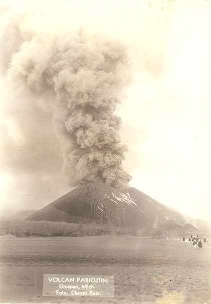 Paricutin Erupting